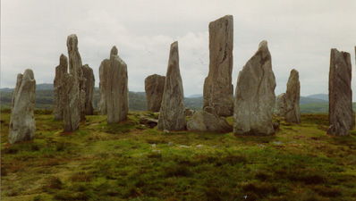 Callanish Stone Circle -   celtic, celt, mythology, earth mysteries, ancient sites, 
sacred sites, tours, celtic tours, scotland, orkney, skye, lewis, highland, rosslyn, knights templar, grail